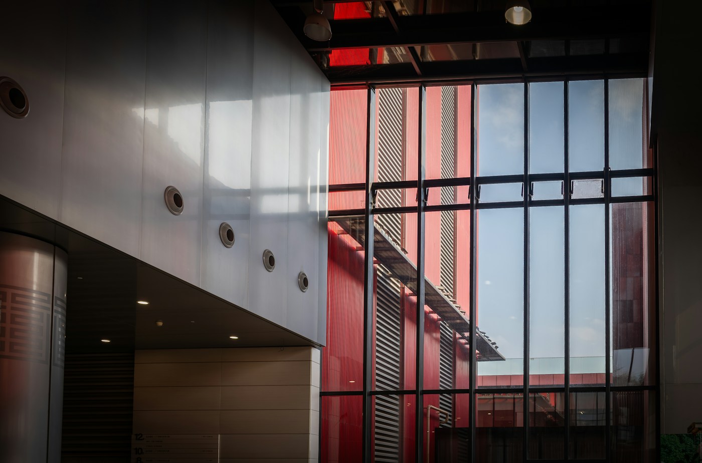 Illustrative interior showing daylight through architectural glazing